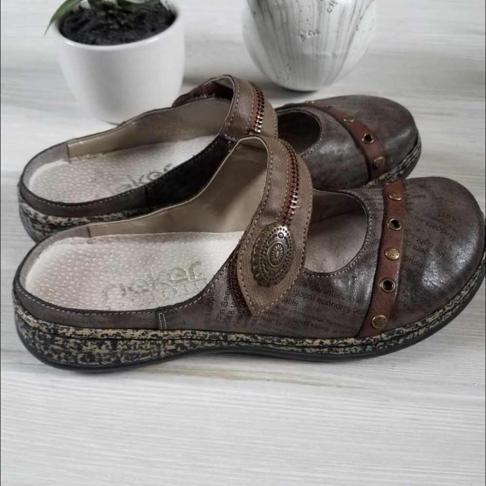 Rieker Antistress Mary Jane Slide Shoes